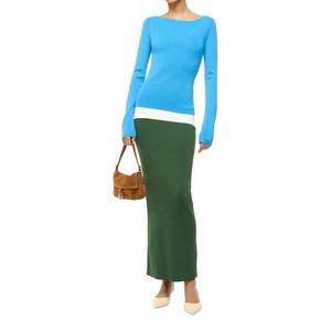 NEW STAUD carilo dress in jungle/sky/ivory